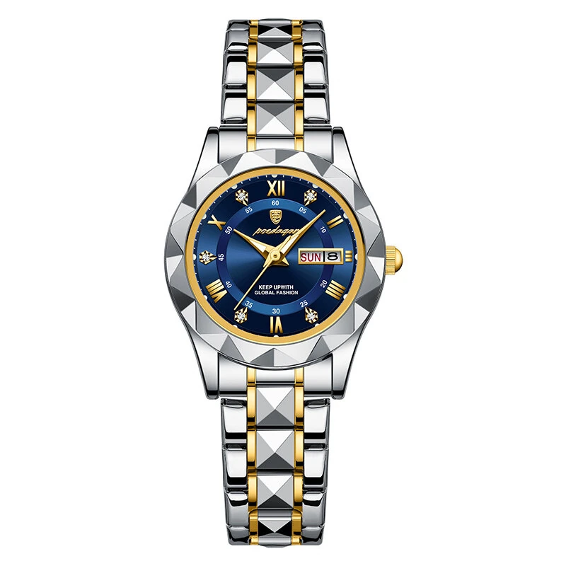 POEDAGAR Women Luxury Watch Luminous Waterproof Quartz Watch Analog Calendar Business Wrist Watch Date Watch Stainless Steel Ladies Wristwatch (image for) POEDAGAR Women Luxury Watch Luminous Waterproof Quartz Watch Analog Calendar Business Wrist Watch Date Watch Stainless Steel Ladies Wristwatch